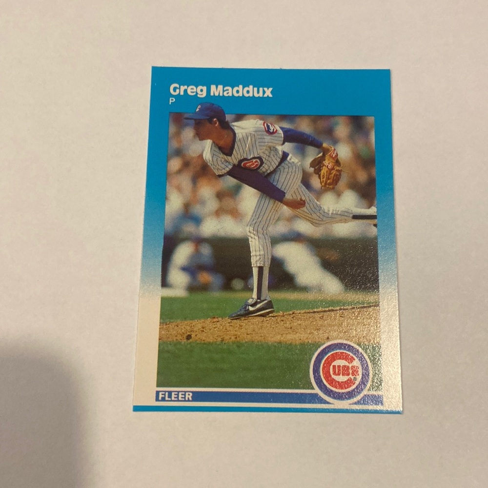 1987 Fleer Greg Maddux Baseball Card #U-68